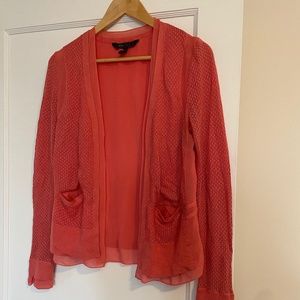 Coral BCBG Open Cardigan